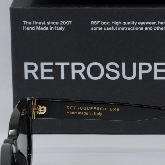 Final Price! RetroSuperFuture SEMPRE BLACK DEJ Sunglasses - Picture 6 of 9